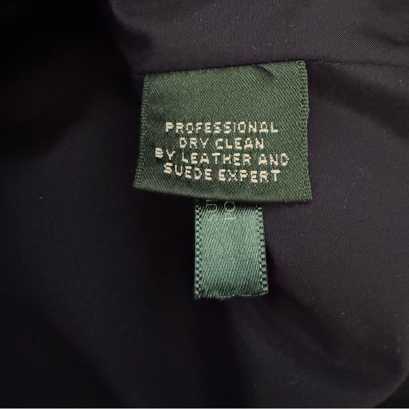 Lauren Ralph Lauren Equestrian Polo Plaid Tartan Quilted Vest w/ Leather Trim S - Picture 11 of 13